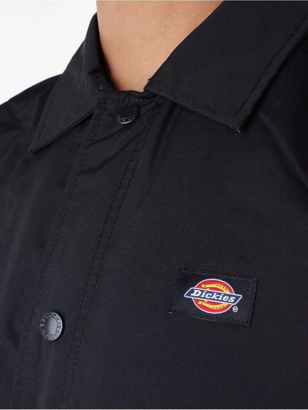 Dickies Black Lightweight Coach Jacket - Picture 3 of 4